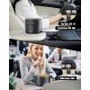 imageBuddew 15L 304 Stainless Steel Inner Container Electric Lunch Box Removable Replacement Tray with Sealed Silicone Cover Easy to Clean Eco Friendly and Dishwasher SafeBlackRound