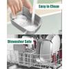 imageBuddew 15L 304 Stainless Steel Inner Container Electric Lunch Box Removable Replacement Tray with Sealed Silicone Cover Easy to Clean Eco Friendly and Dishwasher Safe15L Stainless Steel Container