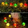 imageBuddew Solar String Lights Outdoor Fairy Light with 6 Mushroom Toadstool Solar Mushroom Lights Decorations with Multiple Lighting Modes Cute Shaped Mushroom Fairy Lights Garden Landscape Lights