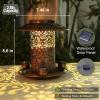 imageSolar Bird Feeders for Outdoors Hanging Bring Three Water Cups  Premium Grade Metal Wild Bird Feeders ChewProof Weather and Water Resistant Bird feeders Outside and Garden Decoration Bronze