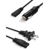 imageBuddew Power Cord  1224VCar Charger ampamp 110230V HomeOffice Wall Charger Compatible wtih Buddew Electric Lunch Box ABY Series Portable Electric Heating Bento Box Power Cable
